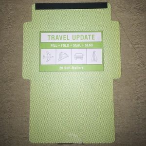 Knockknock, travel update self-mailer