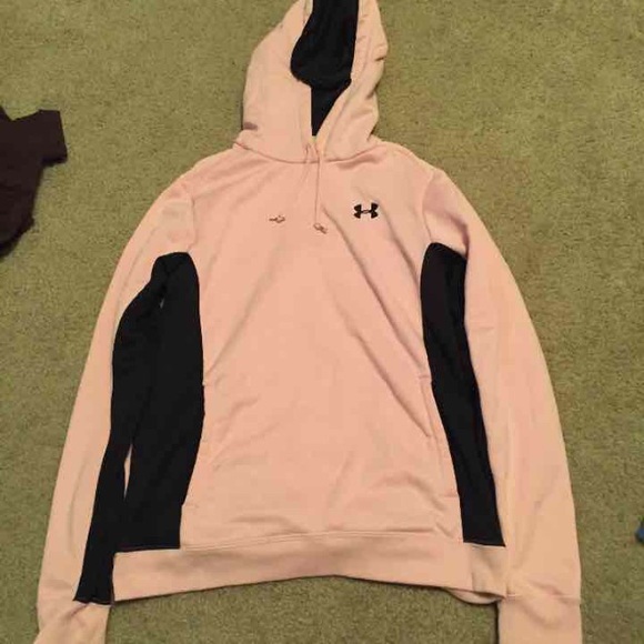 Pink Under Armour hooded pullover