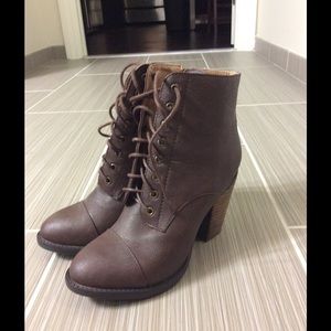 Dollhouse lace up booties
