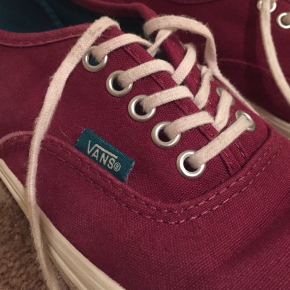 Burgundy Vans