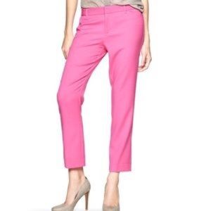 Pink Gap Slim Crop Pants