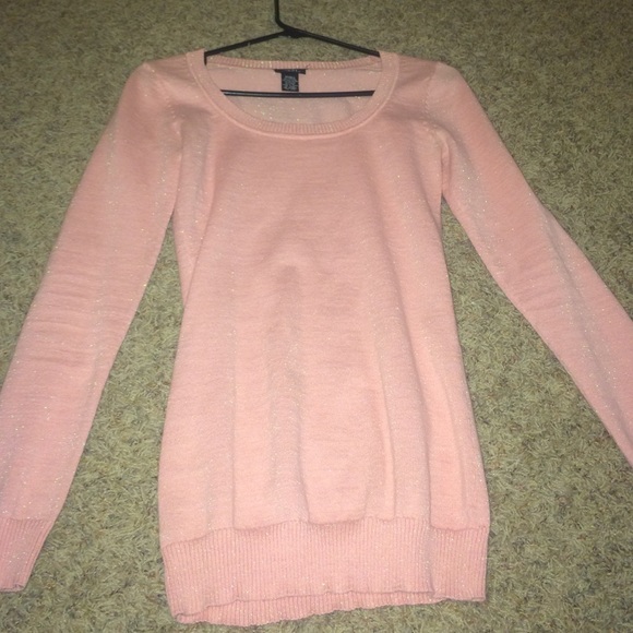 Pink sparkle sweater