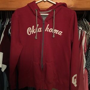 OU zip up hoodie like new
