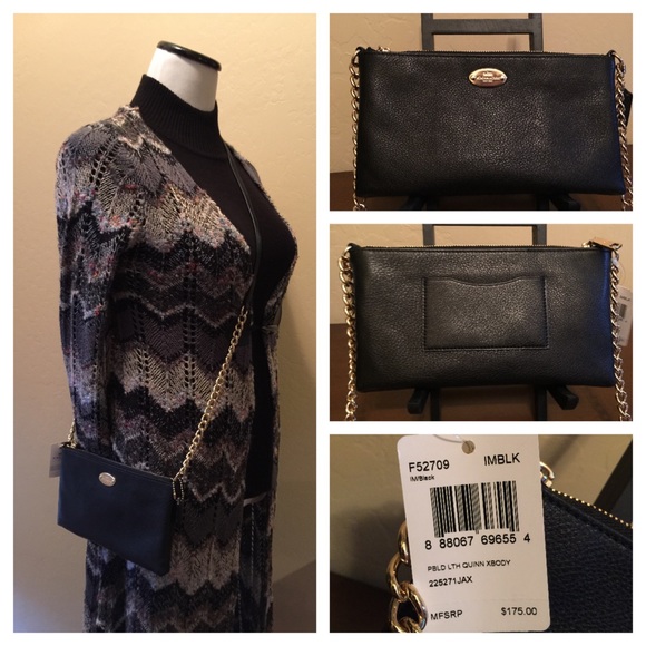 ◾️NWT COACH BLACK LEATHER QUINN ◾️ - Picture 3 of 3