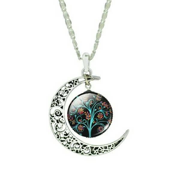 zdazzled Jewelry - Moon Necklace 19" Length New