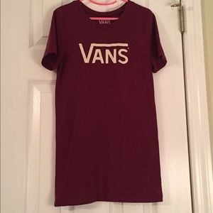 Maroon Vans shirt