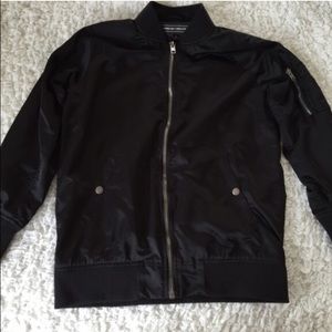 Black bomber jacket