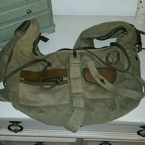 Diesel Green Messenger Bag