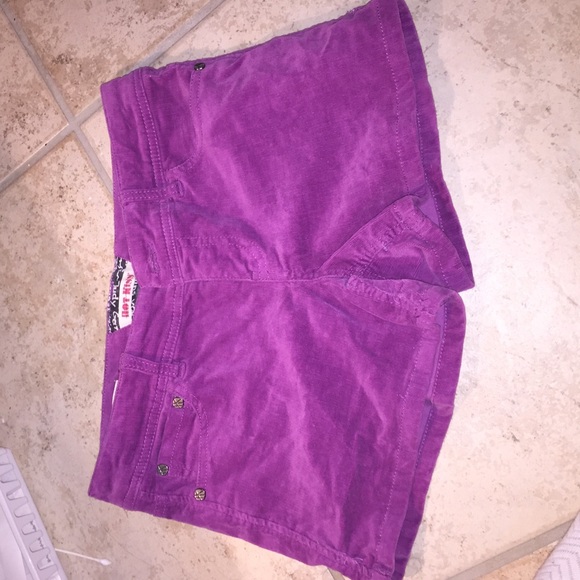 Purple shorts