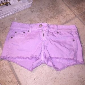 Purple shorts american eagle