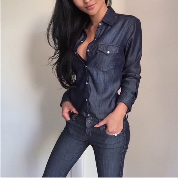 LAST!! The Rich Denim Top - Picture 3 of 4