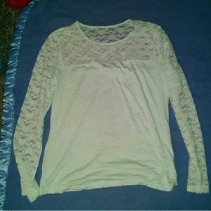 Mint Longsleeve with Lace Sleeves