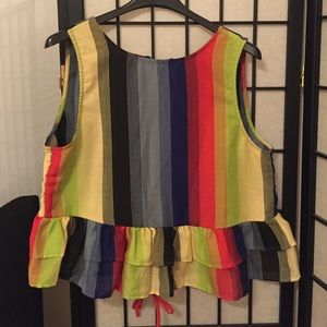 ✨SALE✨FLIRTY PEPLUM STRIPED TOP