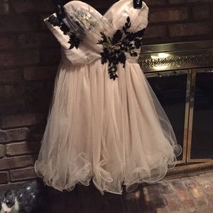 Homecoming/Prom strapless short dress