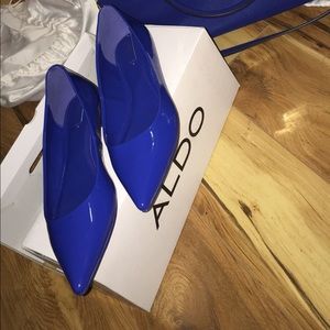 Royal blue cobalt flats