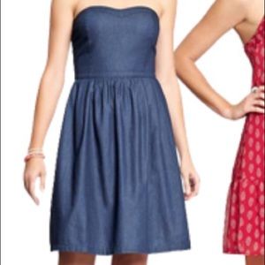 Old Navy strapless chambray dress