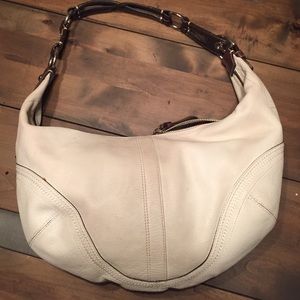 Coach large white leather "Soho" hobo AUTHENTIC