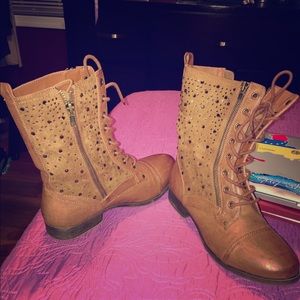 Brown ankle boots