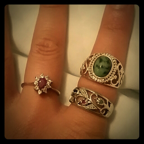 Sterling Silver lot - 3 rings!