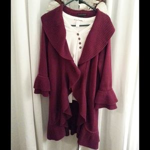 Beautiful Waterfall Cardigan Size L
