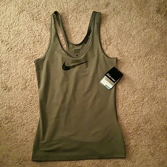 nike gray tank size S