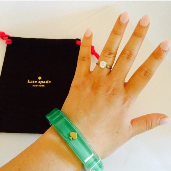 kate spade Jewelry - ✨Kate Spade Beryl Green Spade Bangle