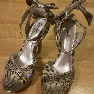 Leopard print heels