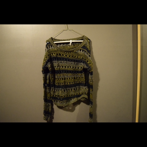 Loose Knit Striped Sweater