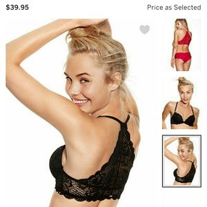 Pink victoria's secret bra and shirt