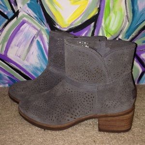 Gray UGG ankle boots