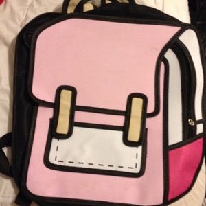 Pink cartoon backpack!