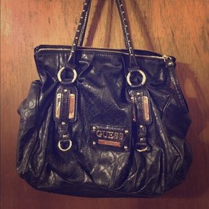 Guess Black Studded Handbag