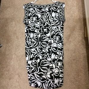 BCBG black & cream dress
