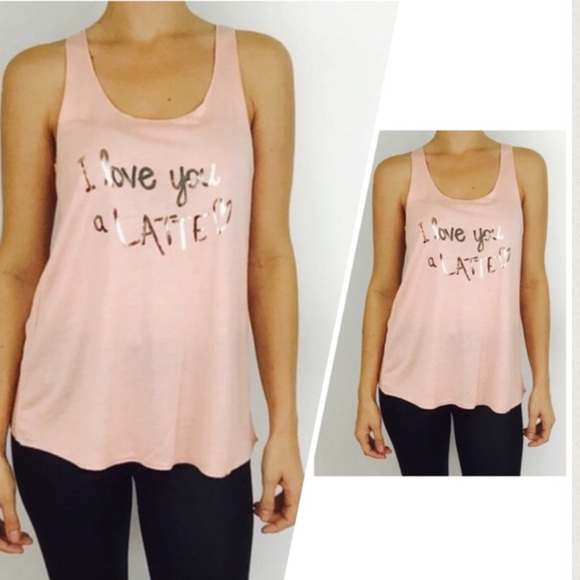 I love you a Latte Tank - Picture 2 of 2