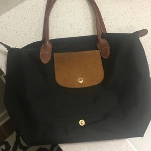 LongChamp 'small le pliage' in black