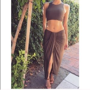 Army green two piece set