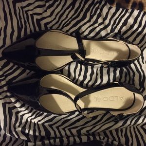 Pointy toe Aldo Ballerina ankle strap Flats