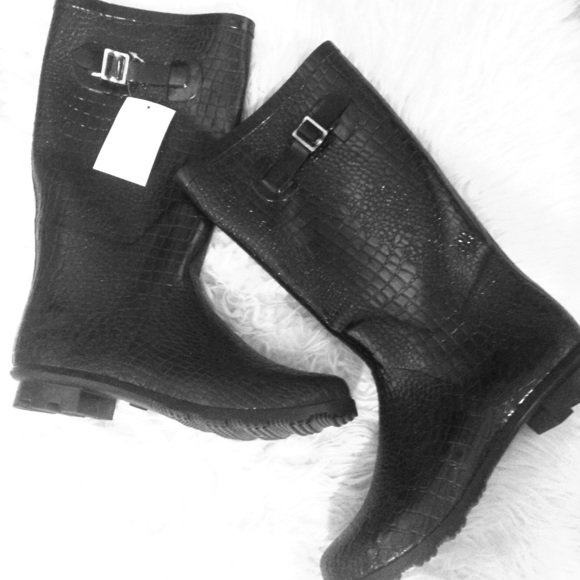 Henry Ferrera Women's Camp Croc Print Rain Boot