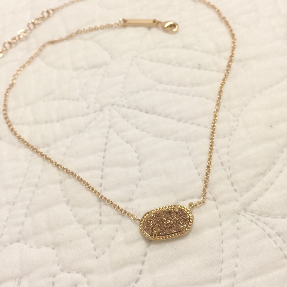 Kendra Scott Jewelry - Kendra Scott Elsa Necklace - Rose Gold Druzy