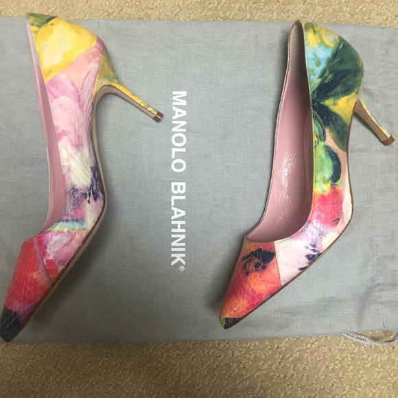 RARE Manolo Blahnik Snakeskin BB Pump. 35 - Picture 4 of 4