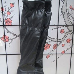 Black over the knee boots