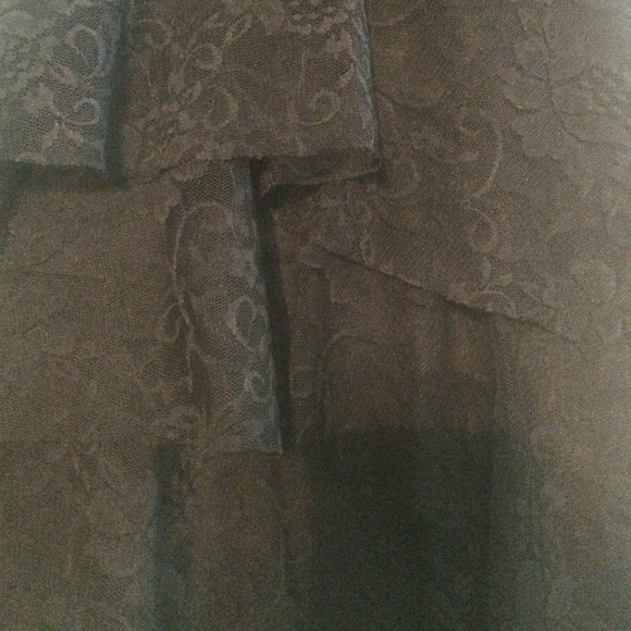 Black Lace Halter Top - Picture 3 of 4