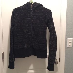 Lettered Lululemon black jacket