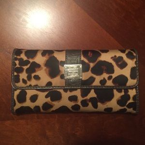 Authentic Liz Claiborne leopard wallet