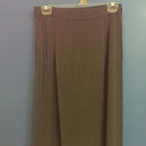 A-line long skirt.