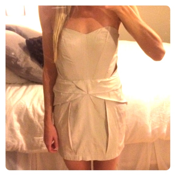 small Lush cream colored tube top dress