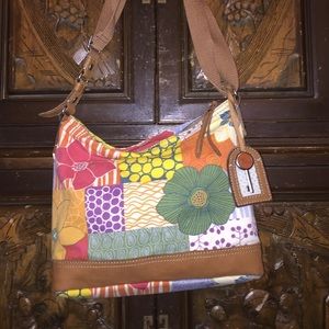 NEW- Fossil Weekender Patchwork Crossbody Bag