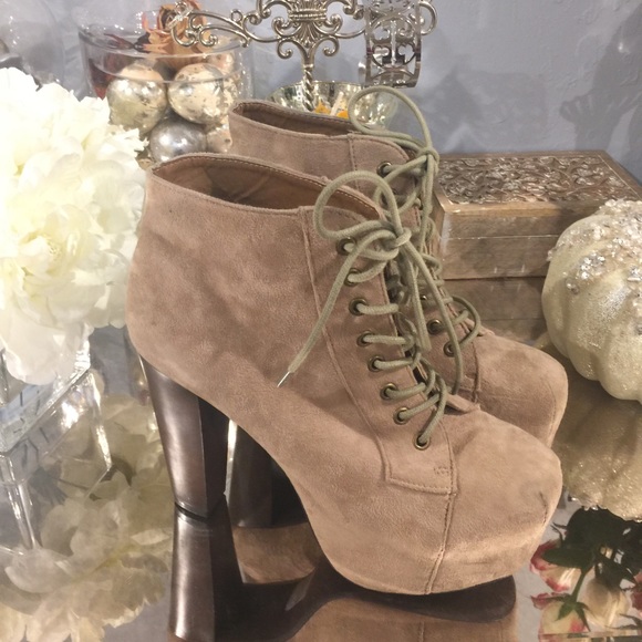 LITA BOOTIES Dupe | tan & suede
