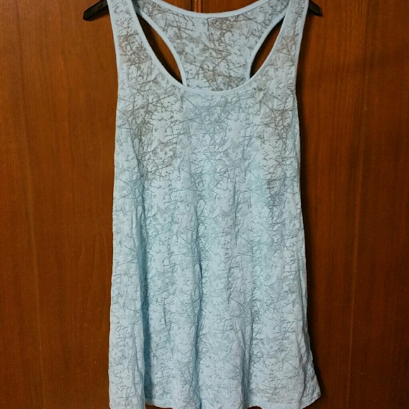 Sheer blue tank