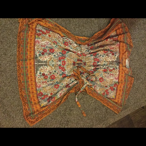 Floral printed silk dress